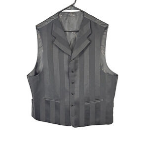 Falcone Men's Waistcoat Black Pit to Pit 23